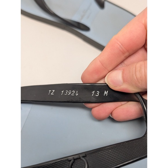 Salvatore Ferragamo Men's Size 13 M Rubber Flip Flops Gym Blue Rubber Sandals - Picture 6 of 6